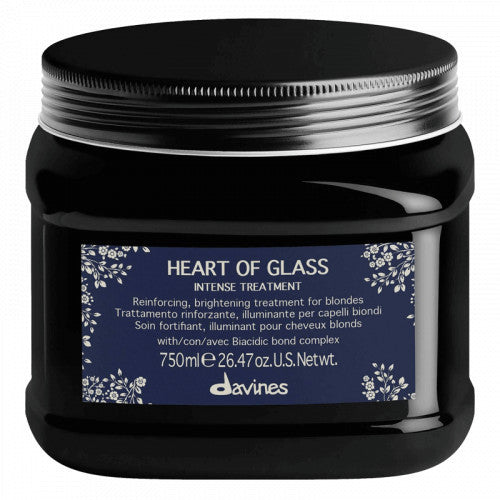 Davines Heart Of Glass Intense Treatment Šviesius plaukus stiprinanti kaukė
